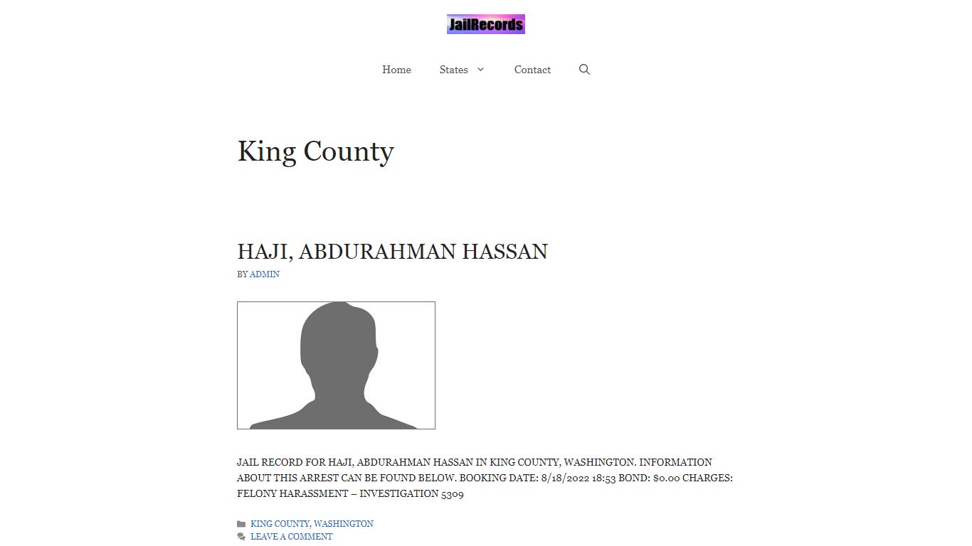 King County Arrest Records